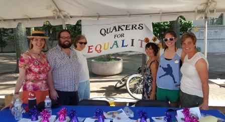 Quaker booth at Capital Pride
