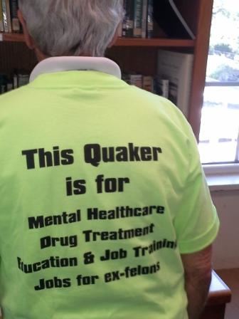 A Quaker testimonial T-shirt